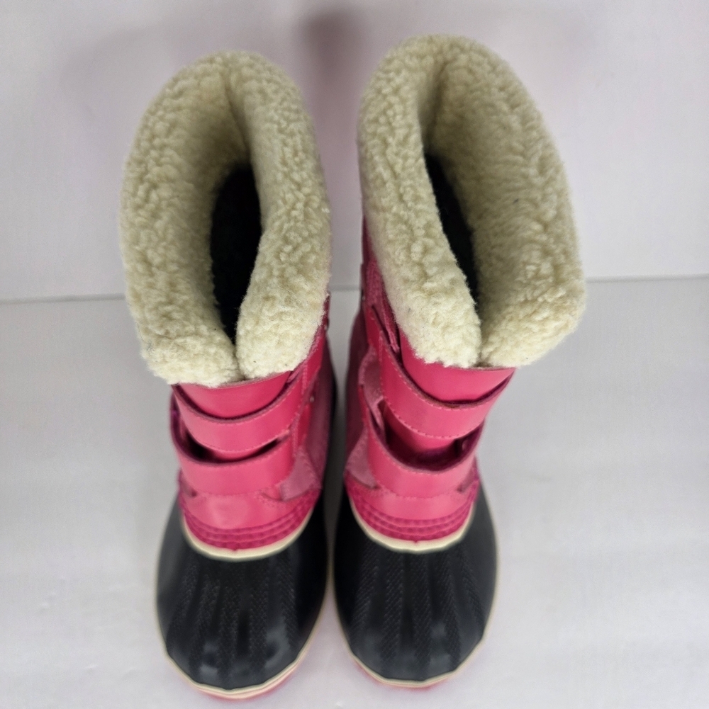 Sorel 1964 Pac Strap Boot Waterproof Suede Patent Winter Boots Childrens Size 12 - Picture 6 of 15